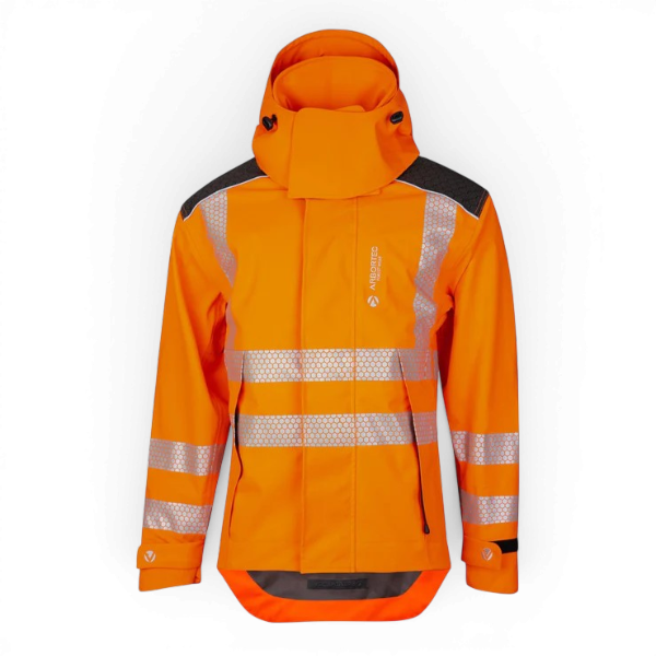 Arbortec Heavy Duty Full Zip Waterproof Jacket – Hi-Vis Orange