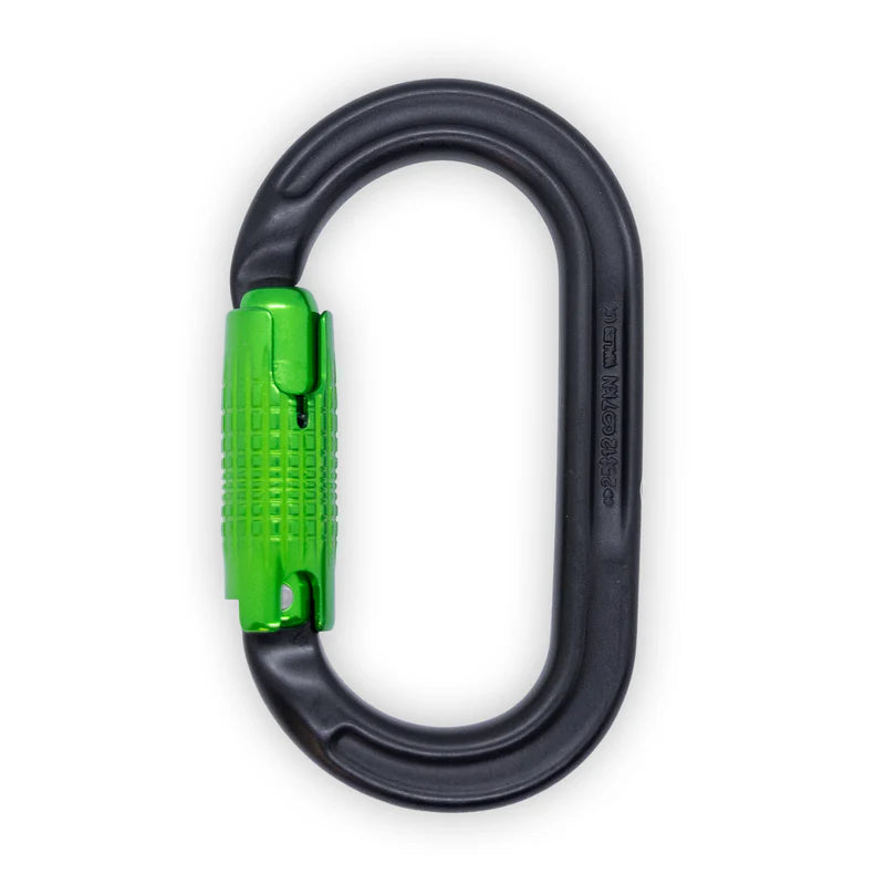 DMM x Treeworker Ultra O Locksafe 3 Way Carabiner – spesialutgave i sort og grønn