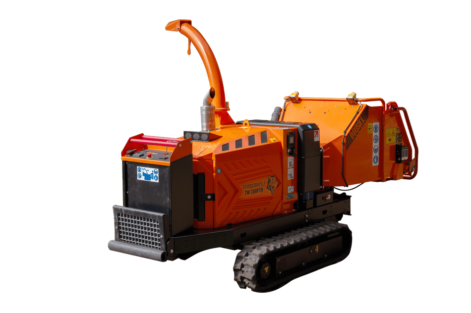 Timberwolf TW280FTRD  55 hk diesel. Flishogger på belter