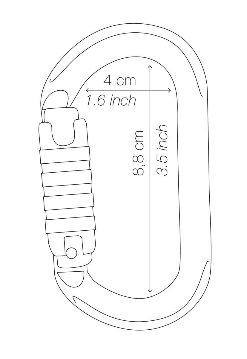 Petzl OK karabinkrok med triact-lock