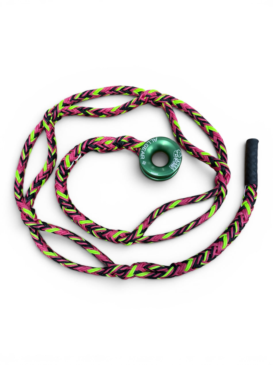 Sterling Streaked Hollow Braid Ultra Sling 19,1 mm med ALLGEAR Tree Punk-ring