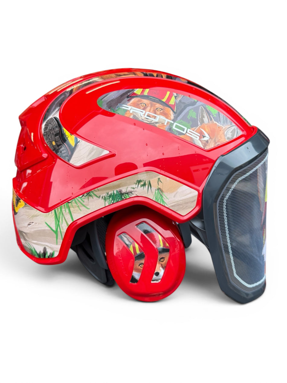 Pfanner PROTOS® Skogshjelm – WiffZack Edition Rød
