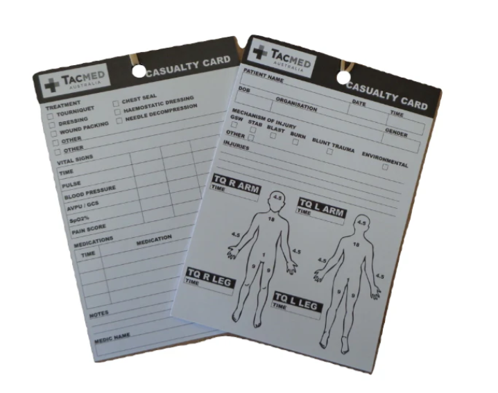 TacMed Reference & Casualty Cards
