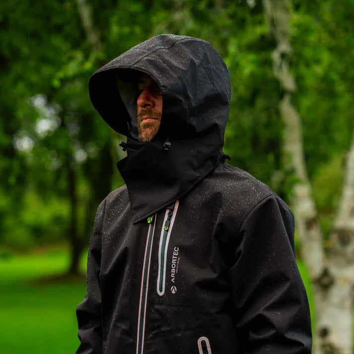 Arbortec BreatheDry® Full-Zip Waterproof Work Jacket - Sort