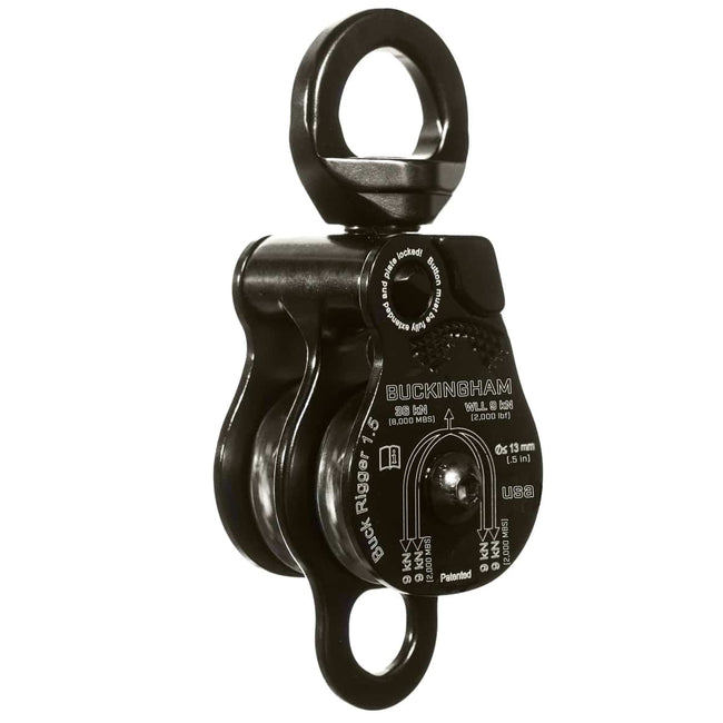 Buckingham Buck Rigger Double Sheave blokk